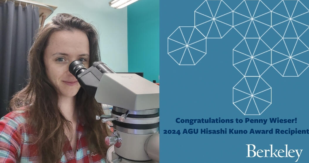 penny in lab with microscope